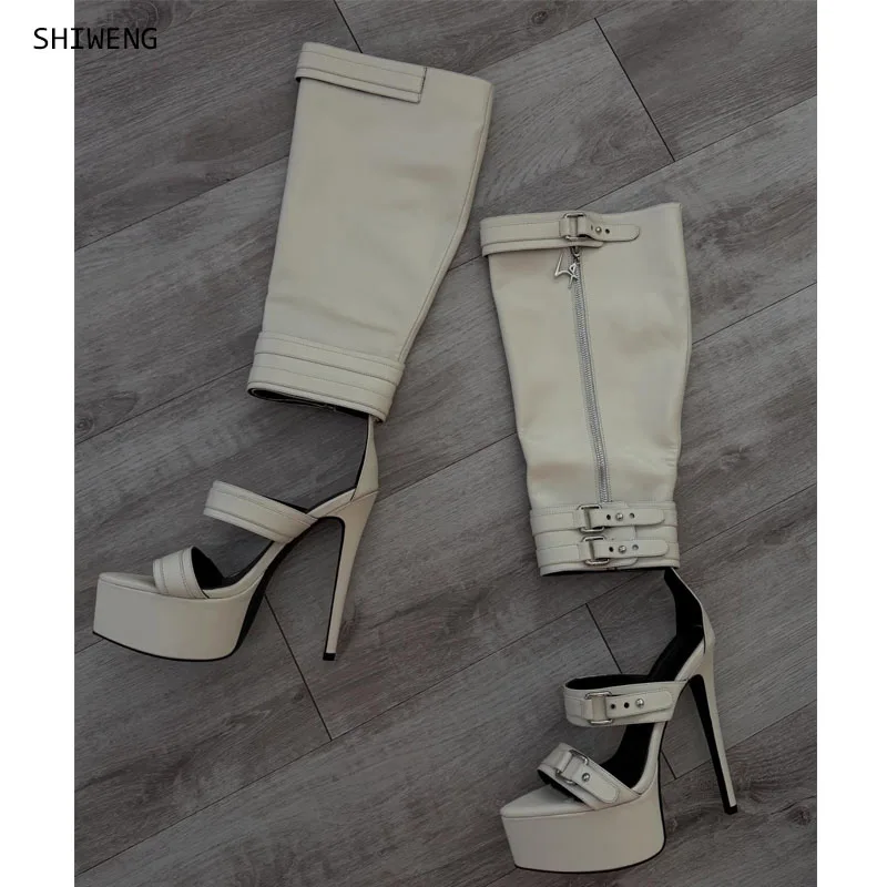 2026 Frauen Plattform Sandalen Sexy Thin High Heel Stiefel Concise Offene spitze Schwarz Gelb Casual Schuhe Frauen UNS Plus Größe 44