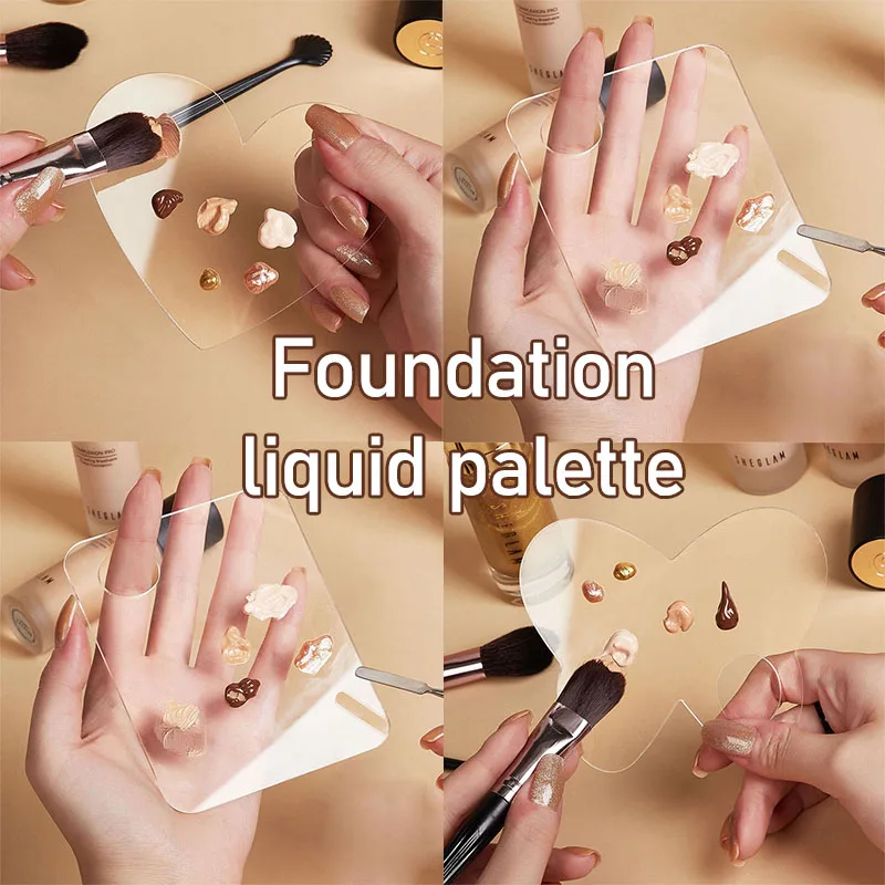 Transparente Acryl-Palette, Werkzeug für Foundation, Mischpalette, Make-up-Ausrüstung, Kosmetik, Schönheit, Make-up, CZYJ04
