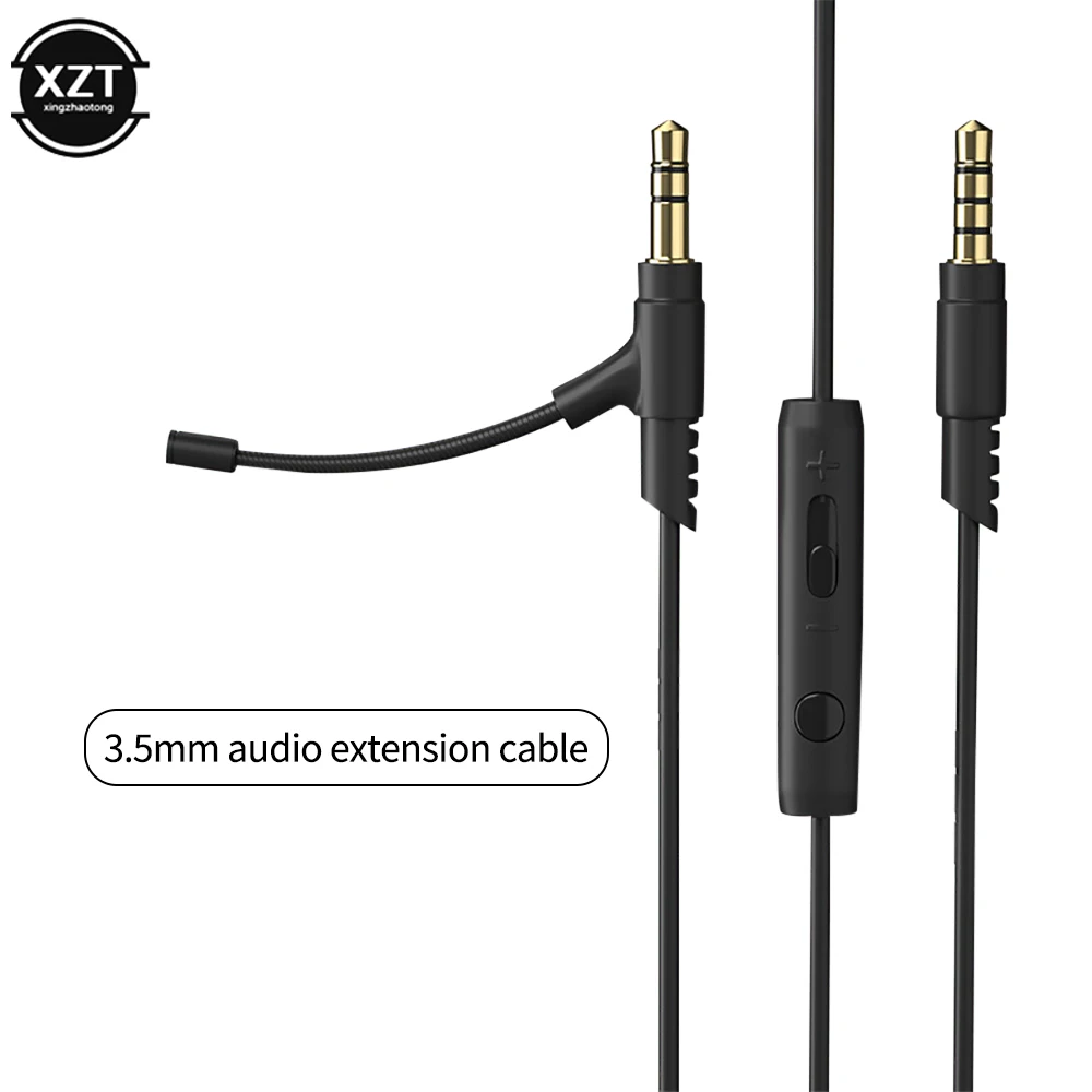 NEUE 1,2 M Boom Mikrofon Kabel Mic Gaming Headset Für 3,5mm Kopfhörer Mit Kondensator Mic Für Telefon PC Für Boompro Gaming V-MODA