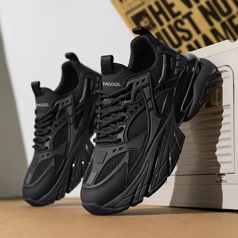Herrenschuhe, atmungsaktive Mesh-Schuhe, vulkanisierte Schuhe, langlebig, mit Schnürung, bequeme Wanderschuhe, modische neue Herren-Sneaker, Freizeitschuhe