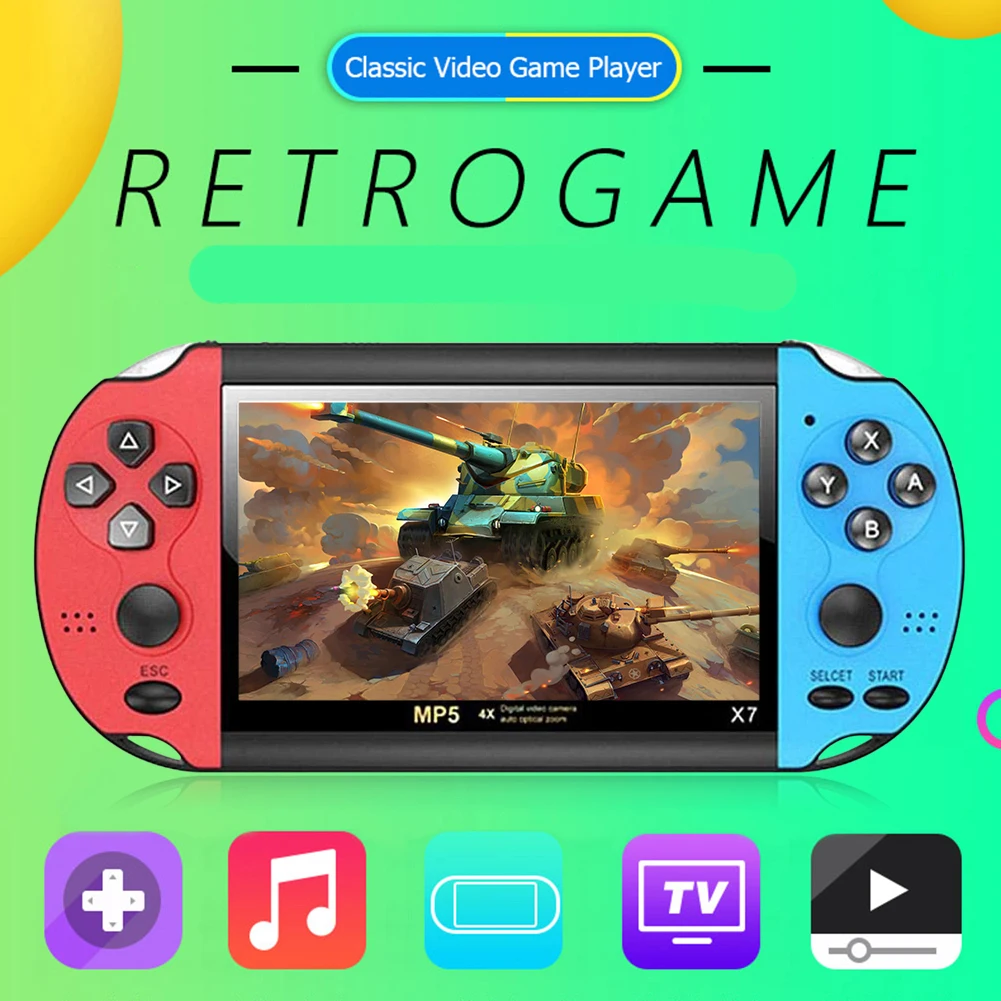 Retro Video Spiel Konsole Tragbare Handheld Gaming Videospiel Maschine Mini Arcade Player Emulator Smart Gamepad Portatil Retrogame
