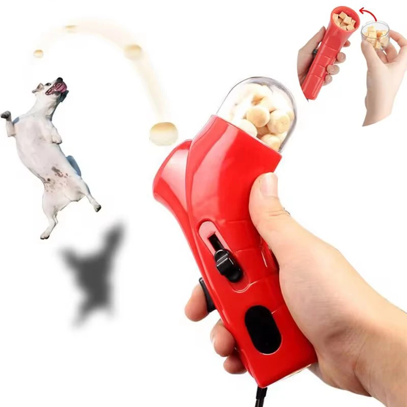 Hund Snack Katapult Launcher Hund Katze Behandeln Launcher Snack Food Feeder Katapult Haustier Interaktive Training Spielzeug Outdoor Strand Spielzeug