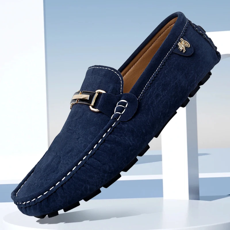 Formelle italienische Herrenschuhe, handgefertigte Leder-Loafer, lässige Fahrerschuhe, Slipper, luxuriöse, bequeme Mokassins, Loafer-Schuhe für Herren