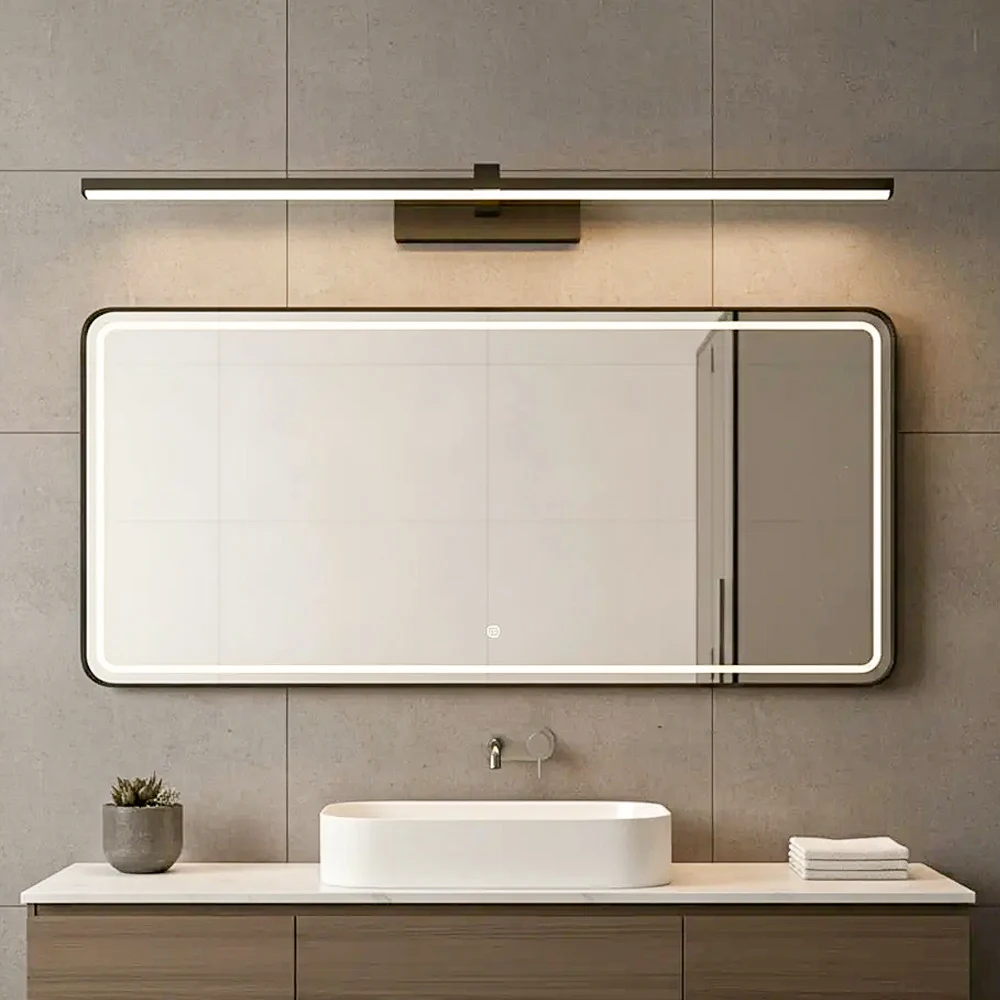 DAMIASMIL Moderne LED-Wandleuchte, Aluminium-Wandleuchte für Schlafzimmer, Badezimmer, Spiegellampe, Make-up-Licht, für Zuhause, Innenbeleuchtung