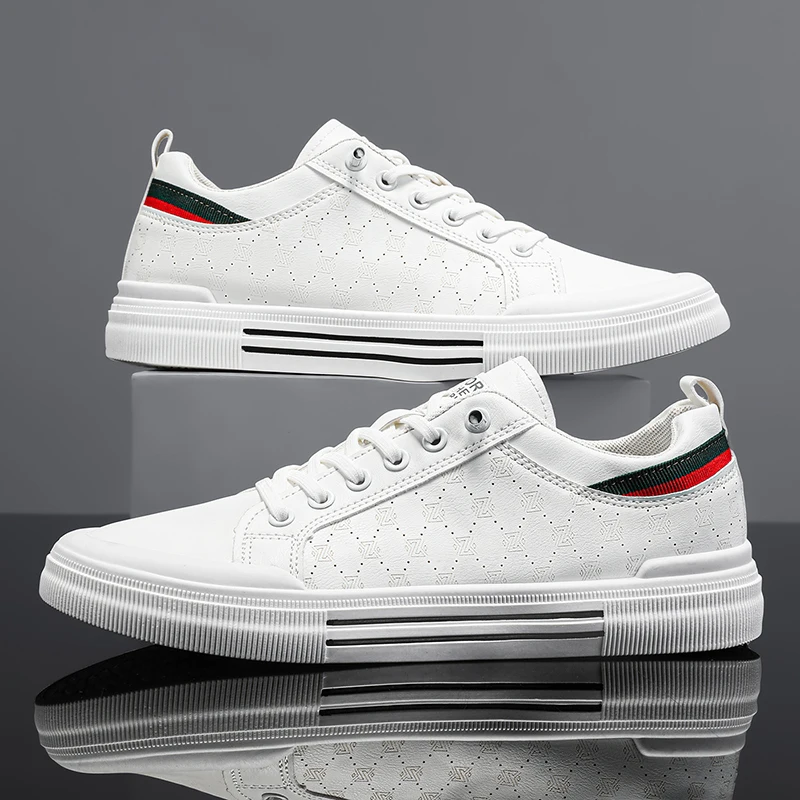 Atmungsaktive Herren-Skateschuhe, sportliche Freizeitschuhe, Low-Top-Herrenschuhe eignen sich für lässige Streetwear.