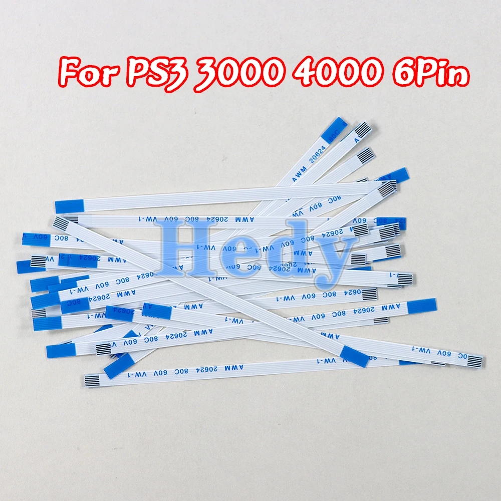 200 Stück für PS3 Slim 3000 3K 6-PIN Ein/Aus-Schalter Reset-Flachbandkabel 6-Pin 4K 4000 für PS3 Playstation 3 Super Slim