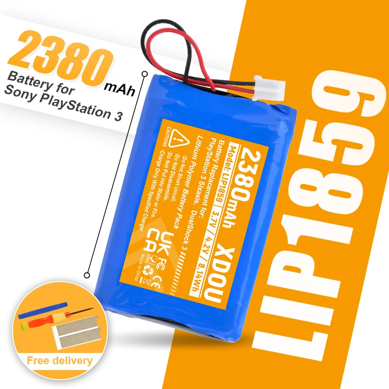 2380 mAh PS3-Controller-Akku LIP1359 LIP1859 LIP1427 PS3-Akku für Sony Playstation 3 Dualshock 3 PS3 Bluetooth-Controller