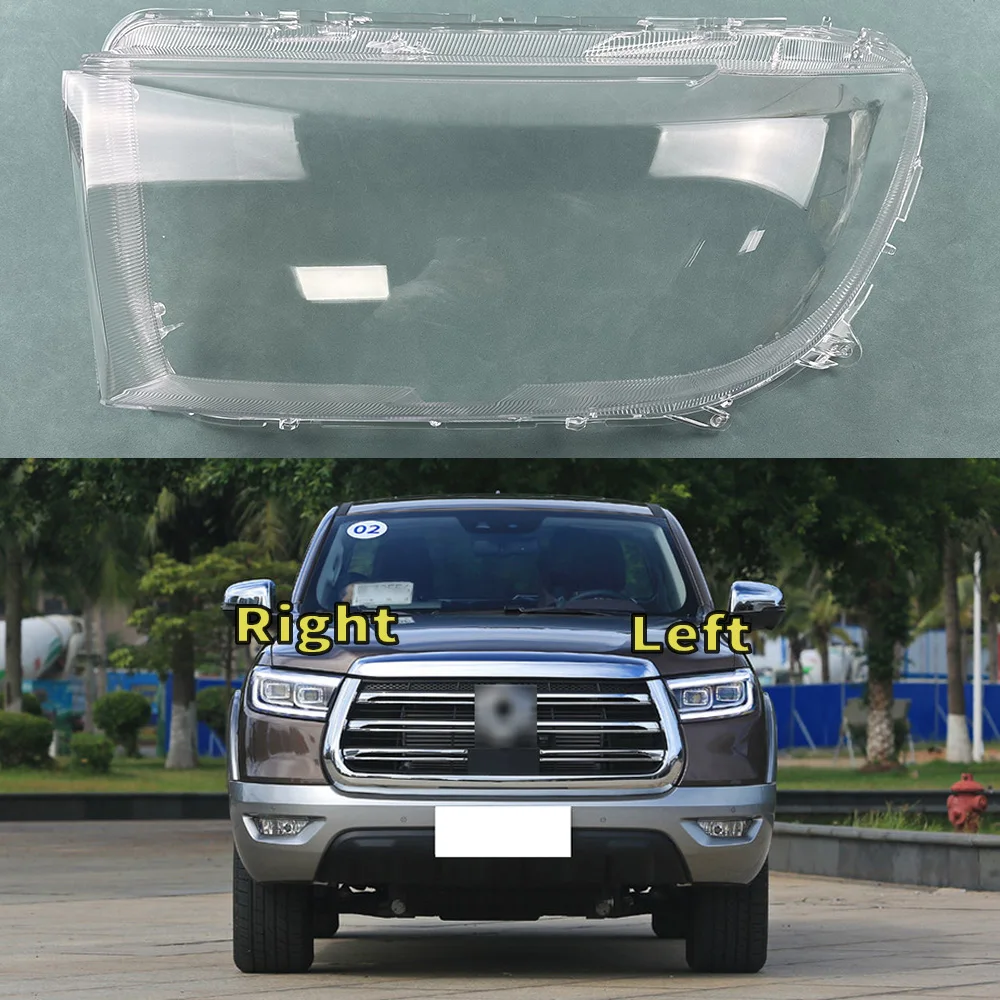 Für Great Wall Poer 2019 2020 2021 Auto Front Scheinwerfer Abdeckung Auto Scheinwerfer Lampenschirm Lampe Abdeckung Kopf Lampe licht glas Objektiv Shell