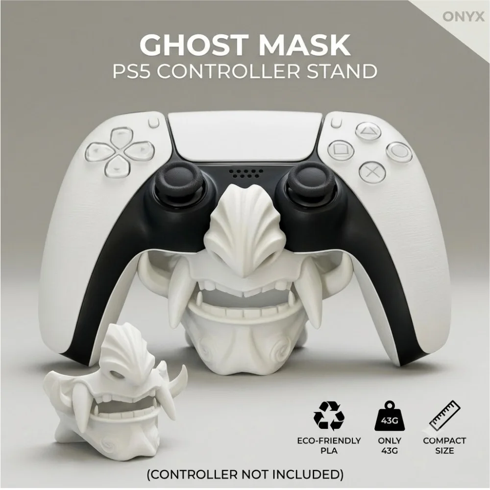 Universelle Spielcontroller-Halterung für PS5 DualSense Totenkopf-Gesicht Ständer Desktop-Organizer Coole Videospiel-Themen-Dekoration