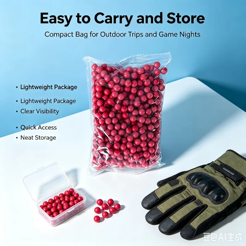 500Pcs Outdoor Interactive Hobby Refill Beads 7mm Red Soft Rubber Smooth Spherical Round Blaster Rubber Balls