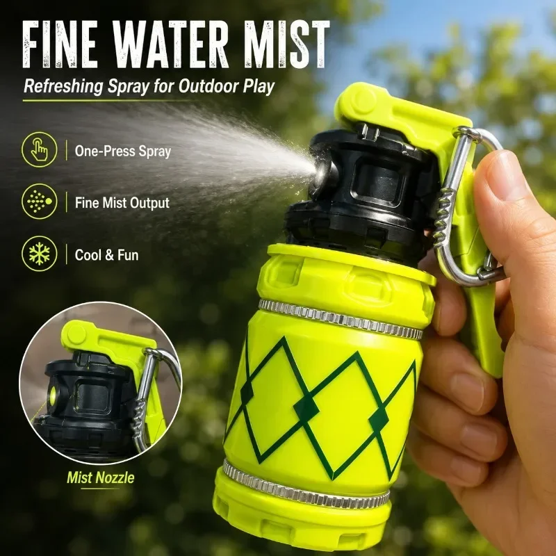 Novel Water Mist and Recordable Sound Effects Hobby Models, Two Styles of Decorative Decoration, Suitable for Outdoor Games