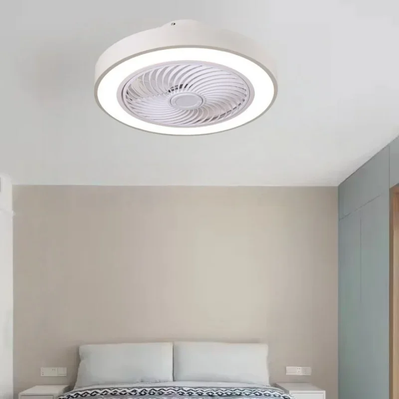Moderner, schlichter, geräuscharmer, internet-integrierter Deckenventilator mit Beleuchtung, Deckenventilator mit Beleuchtung für Schlafzimmer, Kronleuchter für Wohn- und Esszimmer