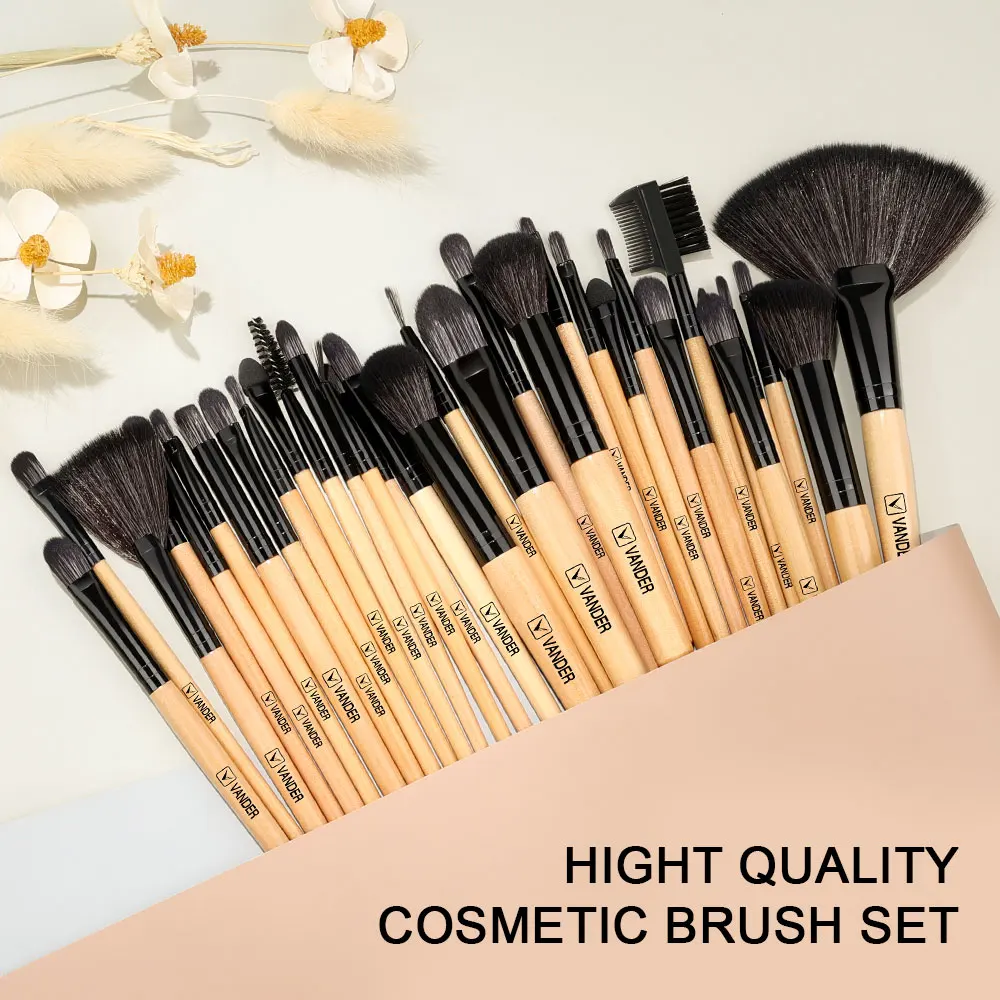 13/32Pcs Make-Up Pinsel Set Professionelle Schönheit Kosmetik Foundation Pulver Lidschatten Kabuki Blending Erröten Make-Up Pinsel Werkzeug