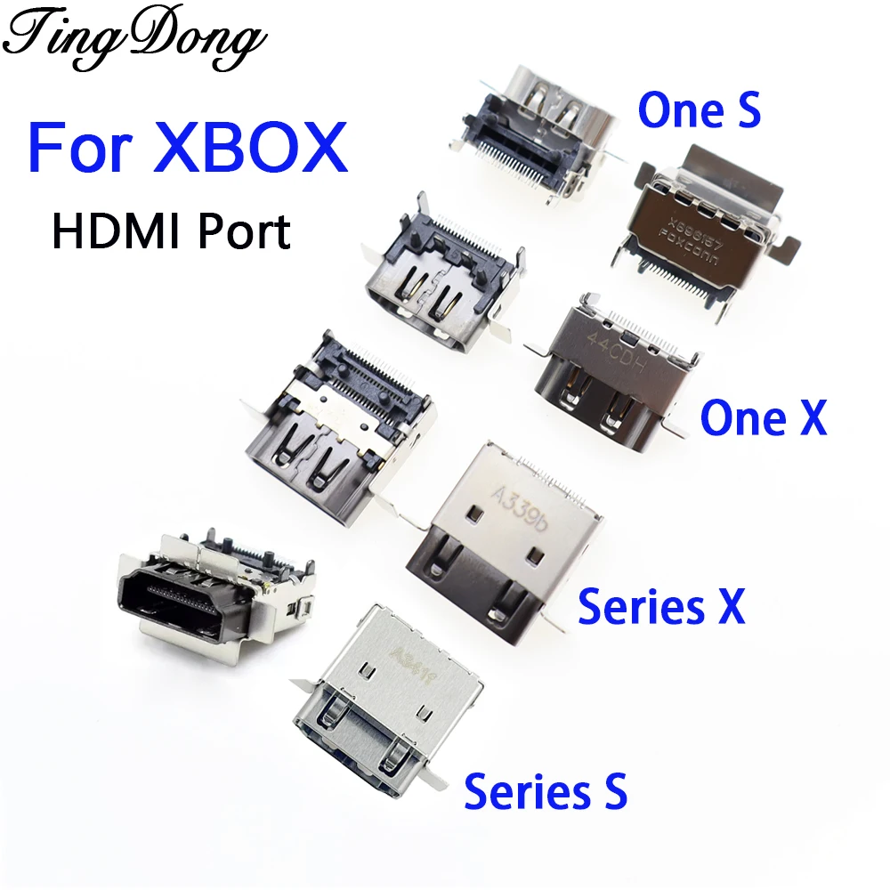 1PC For XBOX Series X/S HDMI-compatible Port Socket Interface Connector Replacement For XBOX ONE S/X Console