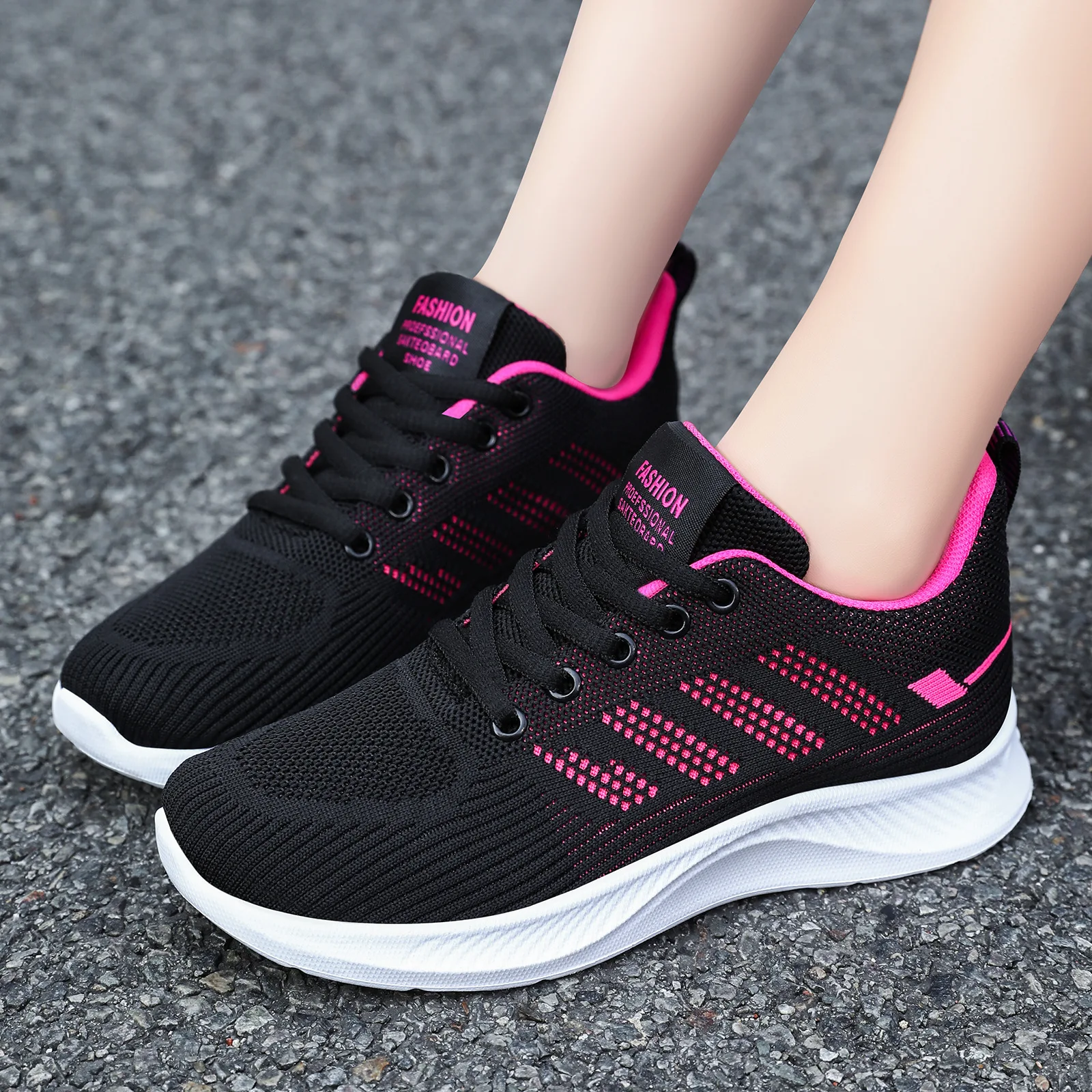 Women's Casual Soft-Soled Sports Shoes, Breathable Single Shoes, Mesh Shoes, Mother's Shoes, Running Shoes, Women's Shoes