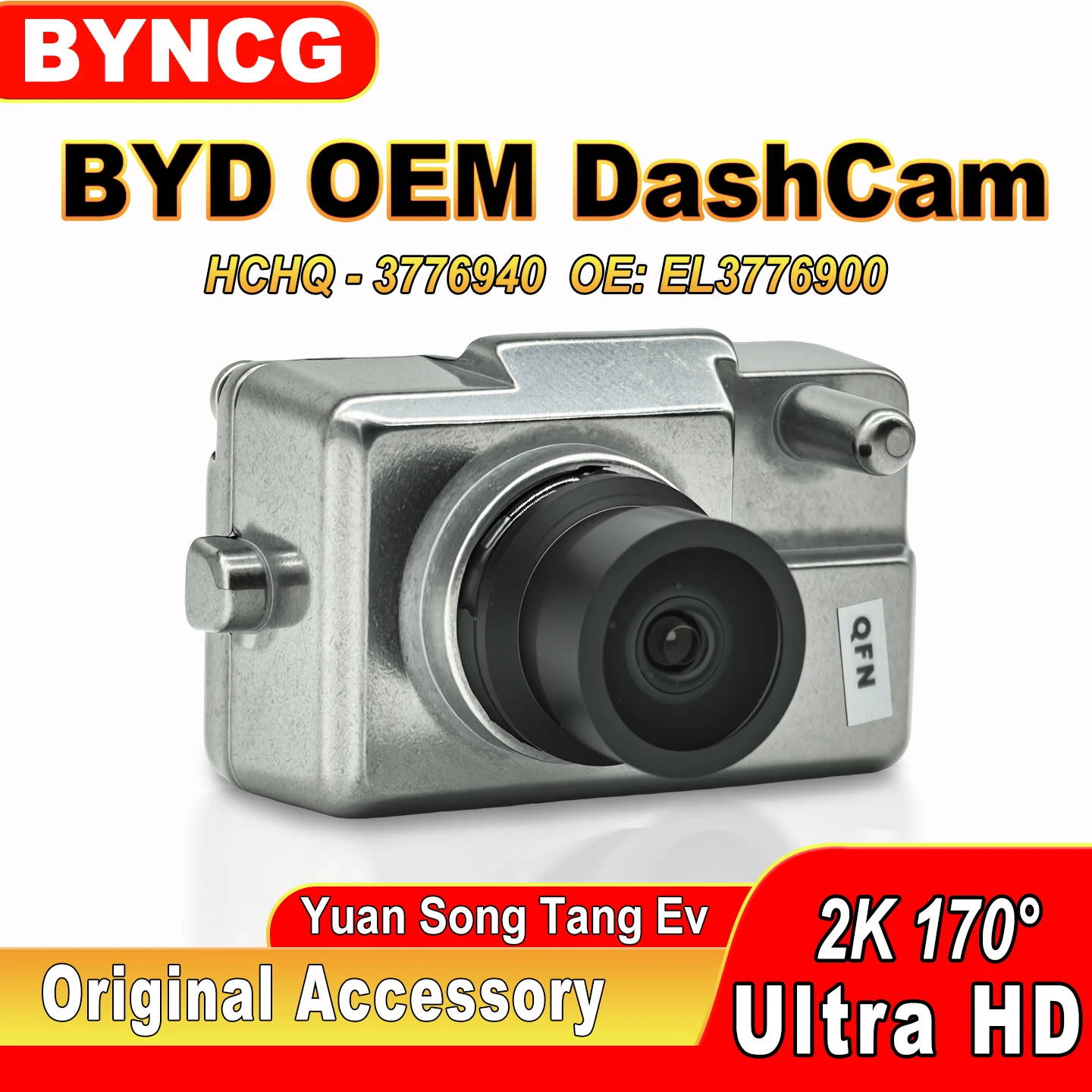 For BYD Yuan Song Tang Ev Dolphin Seal Act 3 Atto 3 Original DVR Car Accessories Dashcam ADAS GPS OE EL-3776900 Cam