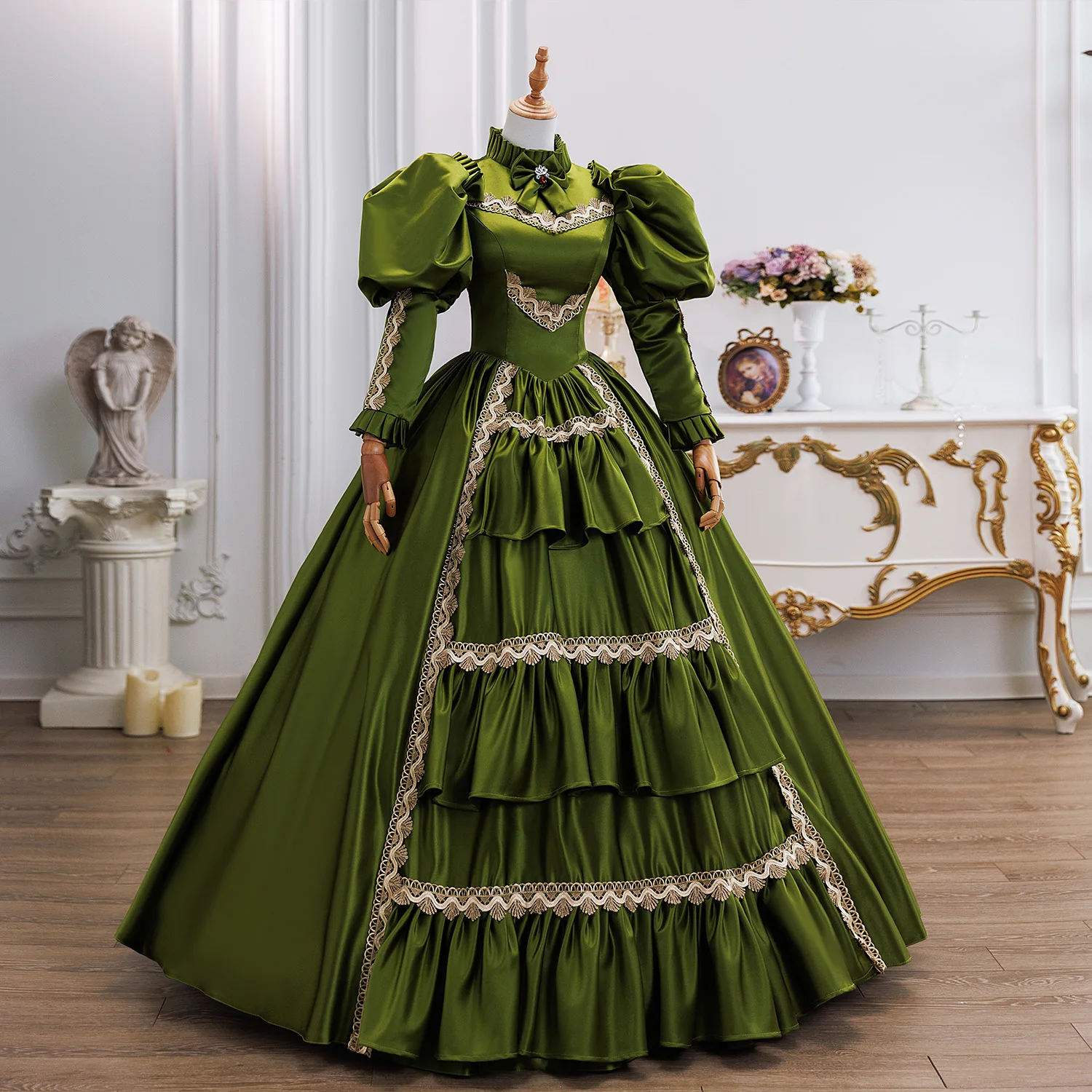 Customized Ball Gown Historic Medieval Marie Evening Dresses High End Prom Masquerade Parade Court Prom Birthday Party Gowns