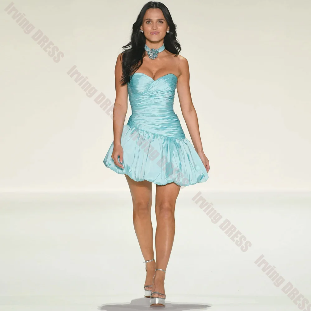 Customized Homecoming Dresses Sweetheart Neck Knee Length Mini Prom Dress Party Gown Ruffles A Line Graduation Dresses for Woman