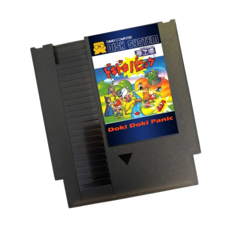 Doki Doki Panic English ( FDS Emulated ) 72 Pins Game Cartridge for FC Console 8 Bit Video Game Card