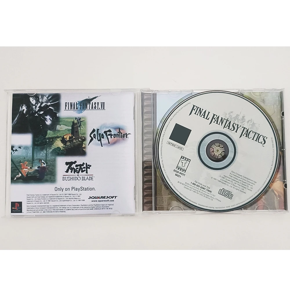 PS1 Copy Game Disc FinalFantasy Tactics Discs Unlock Console Station1 Retro Optical Driver Video Game Parts