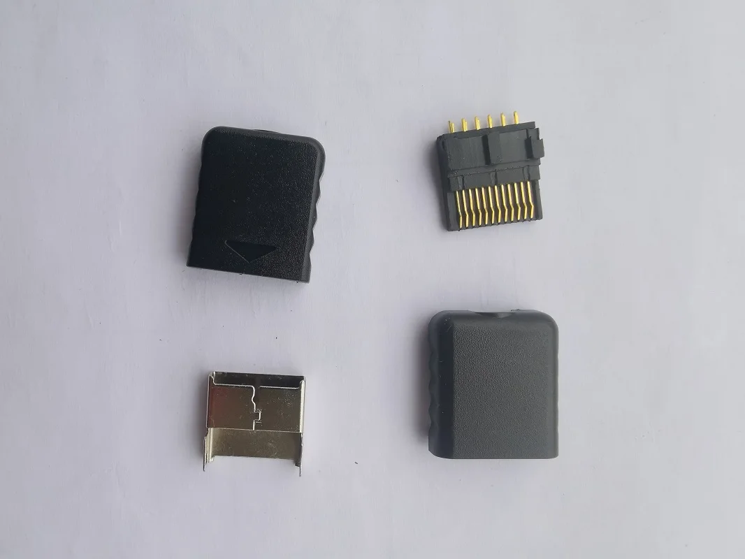 Full 12Pins Connect Port Socket Interface Connector For TV AV RCA Audio Video Cable Lead Cord for PlayStation PS 1 2 3