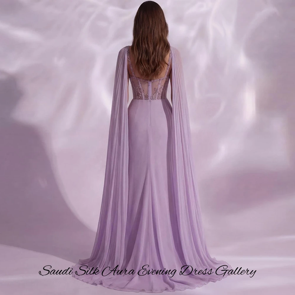Exquisite Beading and Crystal Vestido De Noche High Quality Customized Chiffon Celebrity Gowns Mermaid Sleeveless Evening Dress