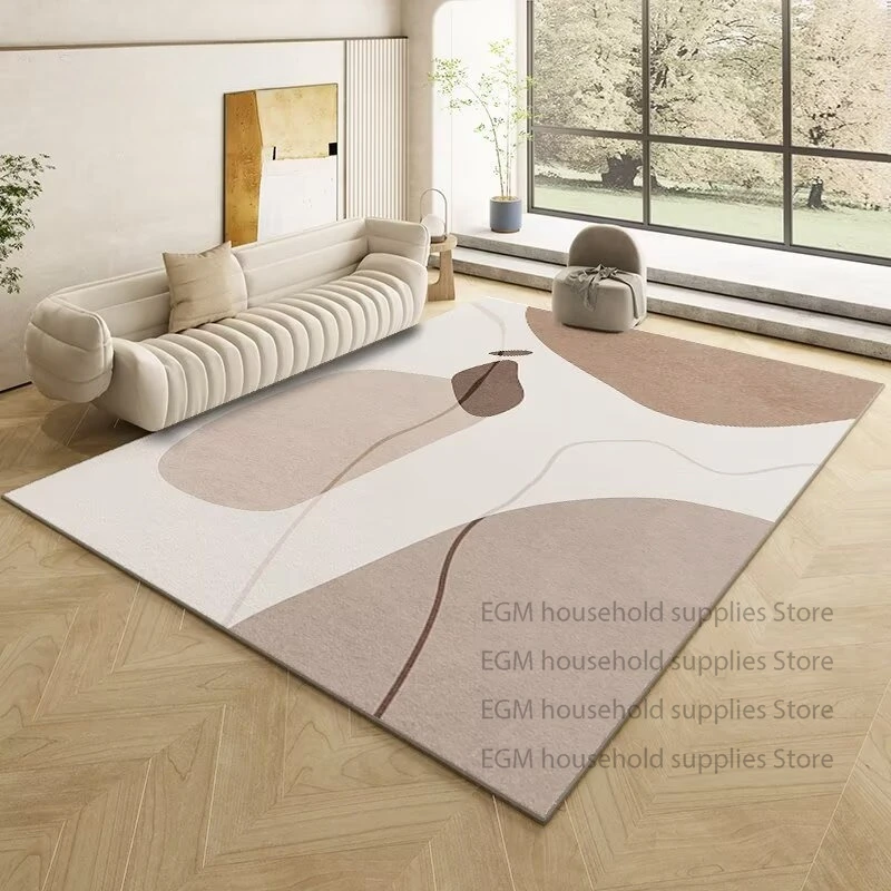 Modern Geometric Soft Carpet Living Room Decor Kitchen Rugs Office Coffee Table Bedroom Study Easy Cleaning Floor Mat Non-slip