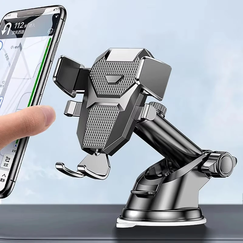 Car Phone Holder Sucker Mount Stand GPS Navigation Bracket Suction Cup Smartphone Mobile/Cell Phone Support in Car for IPhone