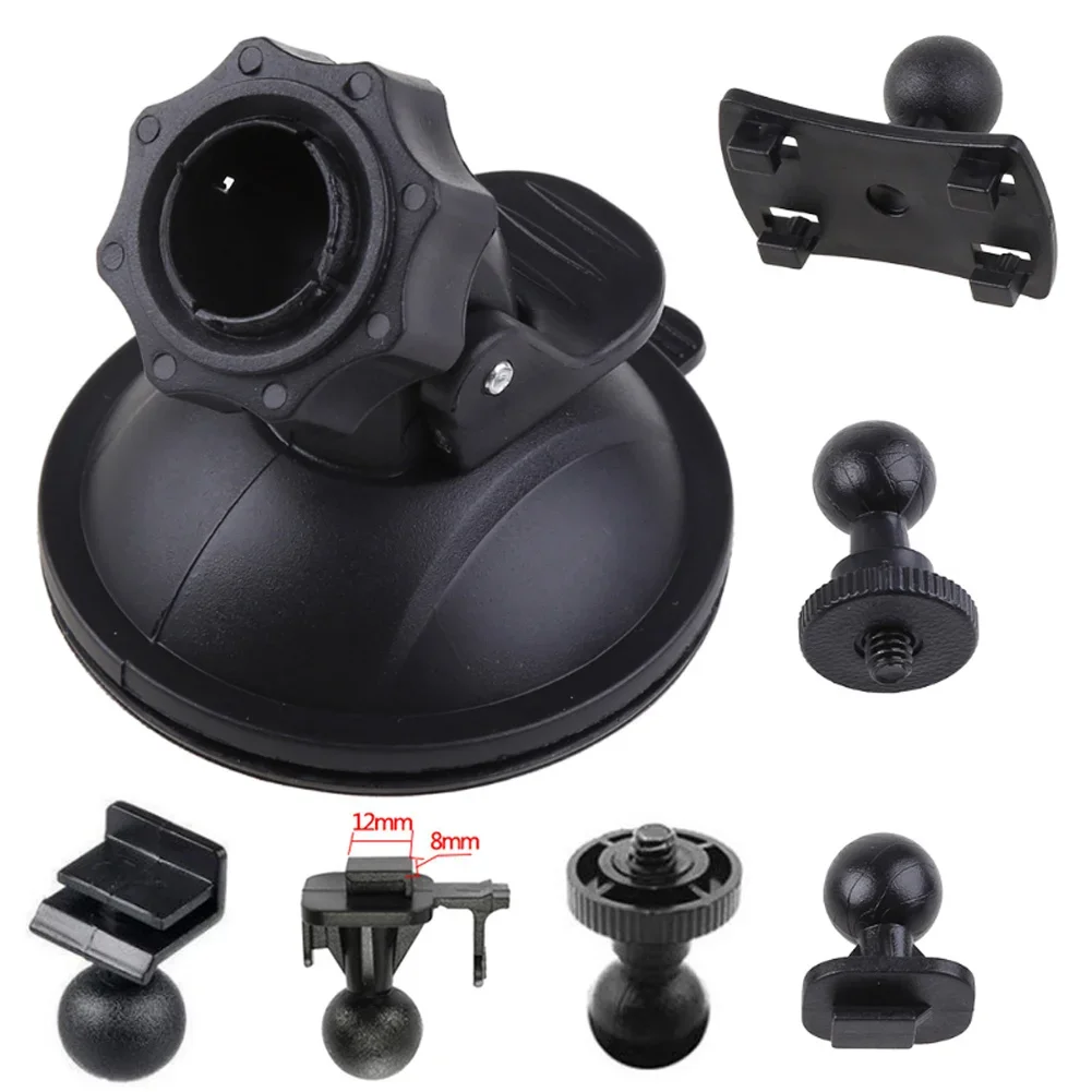 Car GPS DV DVR Suction Cup Bracket For Dash Cam Holder Vehicle Video Recorder With 6 Types Adapter Car Drive Recorder Rack