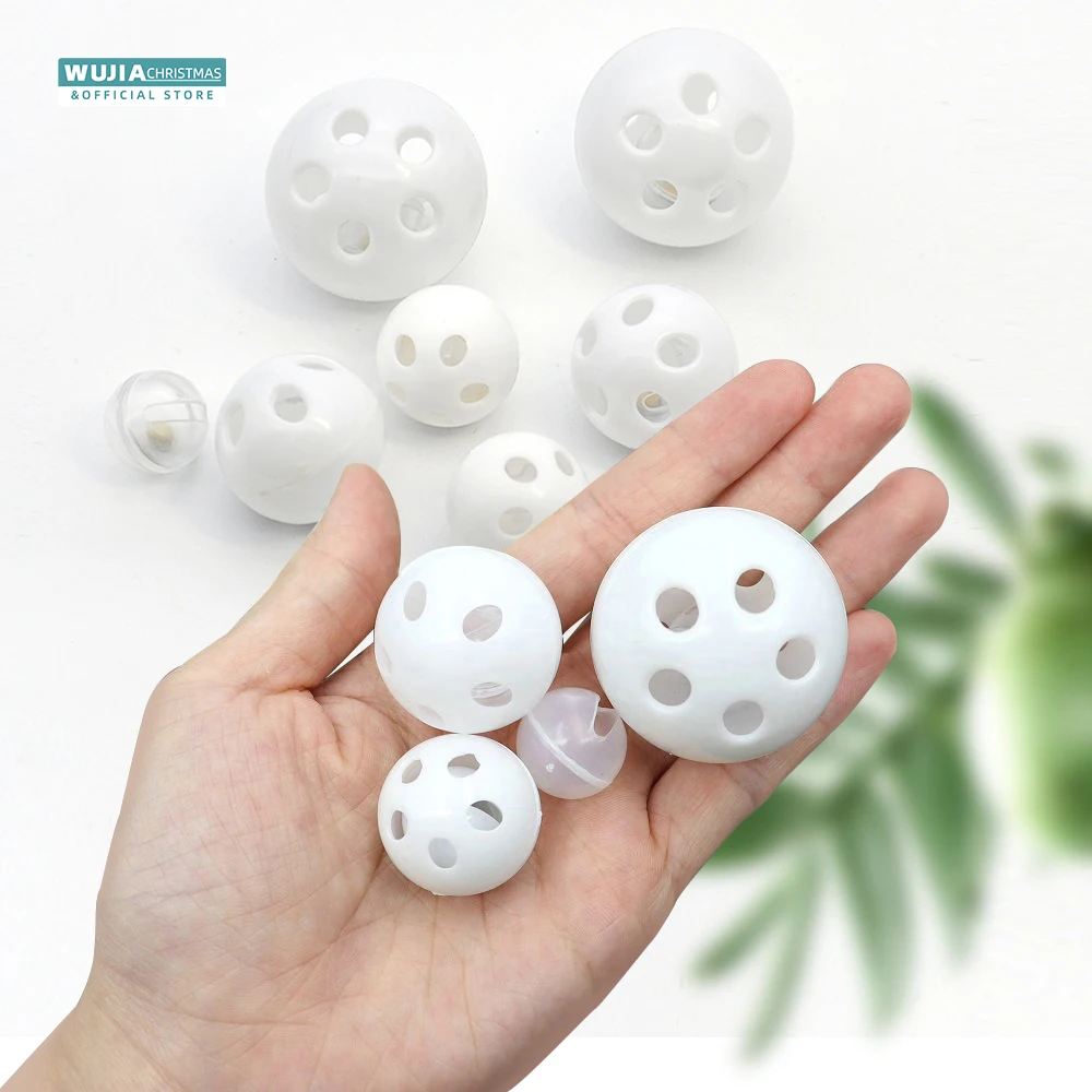 30/50/100 stücke Kunststoff Rassel Glocke Kugeln Quietscher Baby Spielzeug DIY Rassel Perlen Noise Maker Reparatur Fix Hund plüsch Puppe Babys Liefert