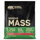 Optimum Nutrition Serious Mass Protein Powder with Creatine, Glutamine, 25 Vitamins and Minerals, Strawberry Flavour, 16 Servings, 5.45KG