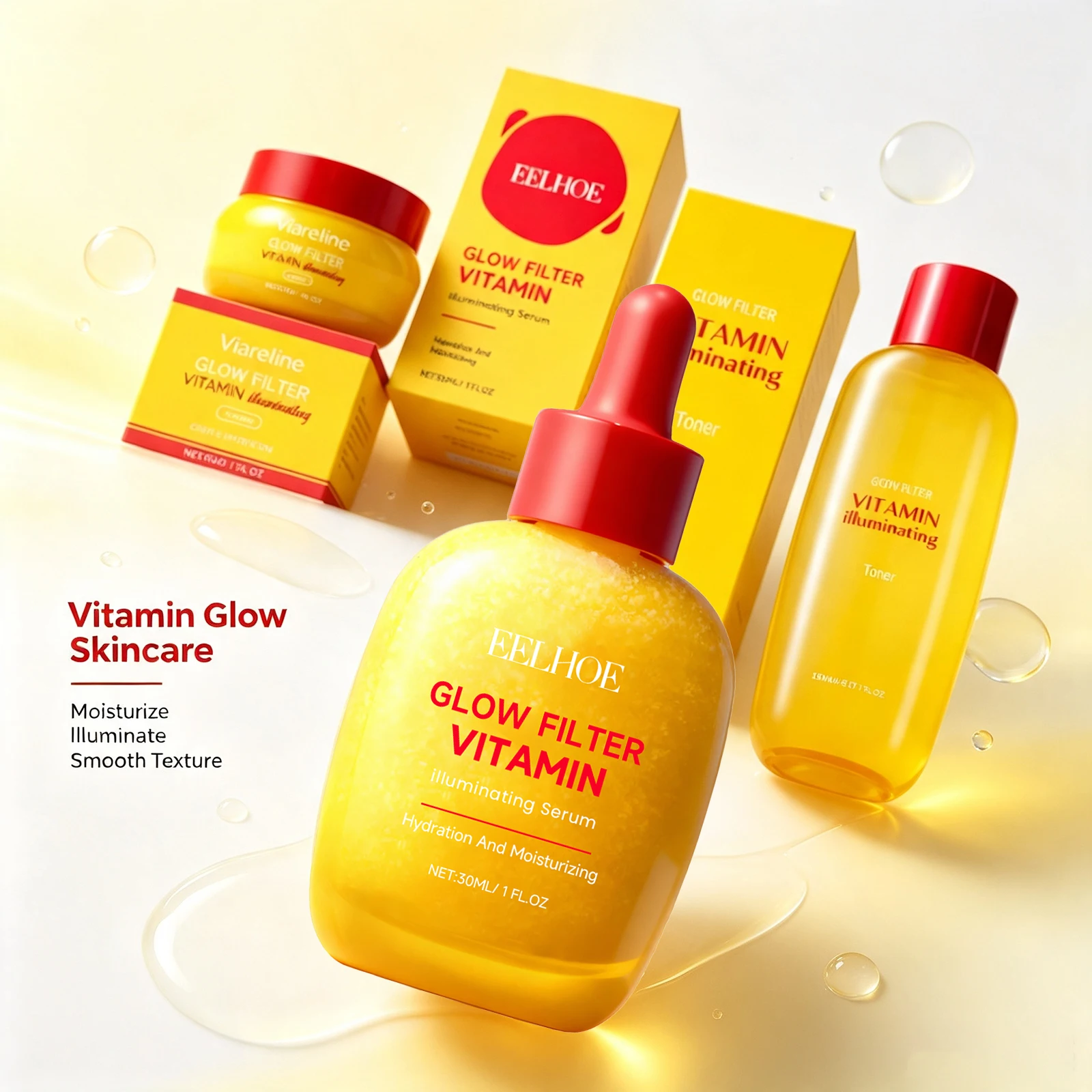 Sérum repulpant coréen à la vitamine C, renforce la barrière cutanée, éclaircissant, ensemble de soins du visage, crème visage à la vitamine, soin du visage quotidien