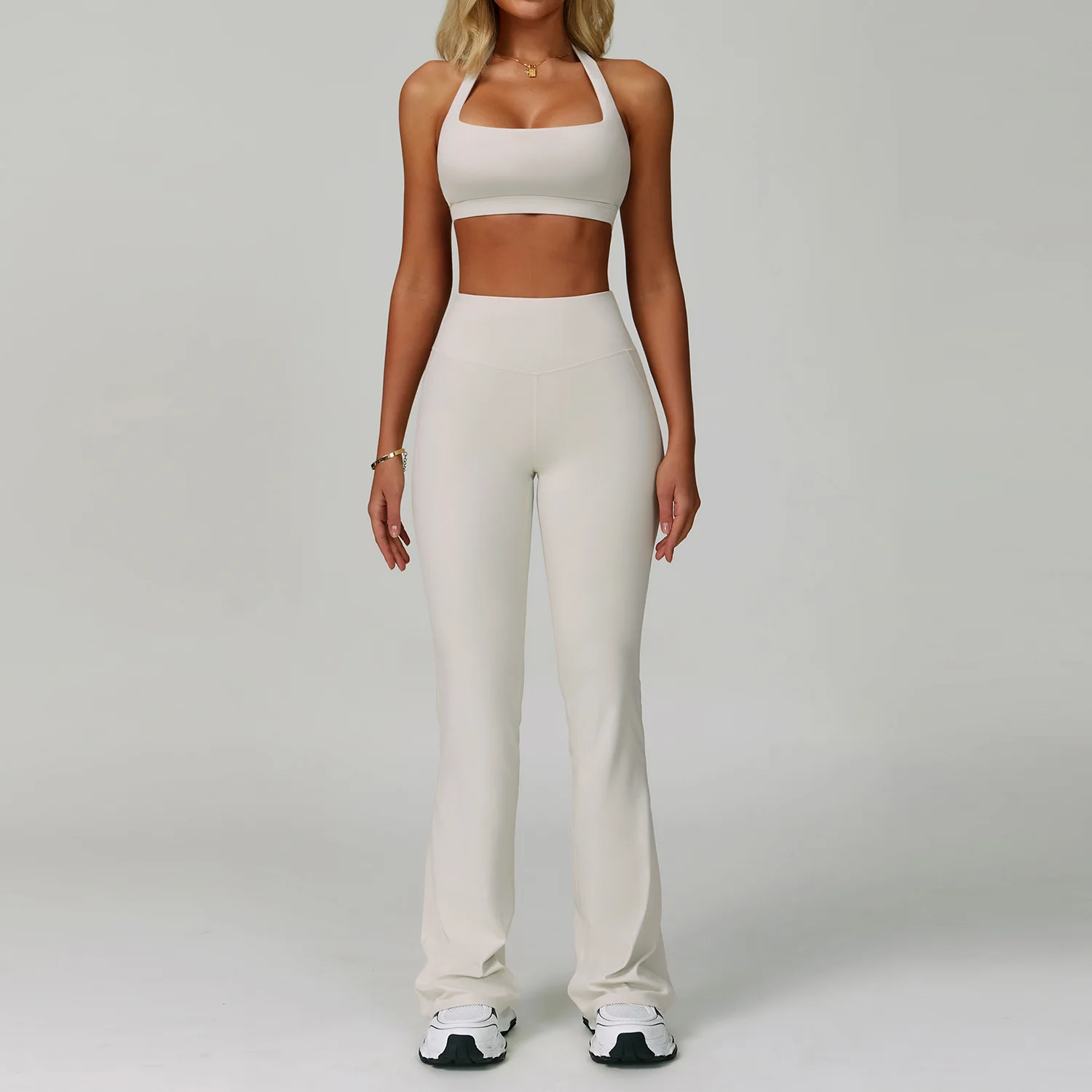 Ensemble de survêtement de yoga pour femmes, 2 pièces, vêtements de sport sans couture, tenue de sport, legging, soutien-gorge de fitness, ensembles de sport