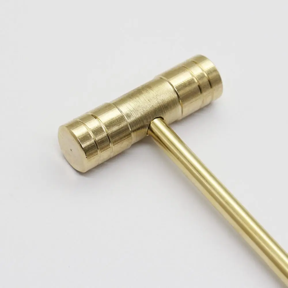 Mini marteau en laiton massif, accessoires pour outils à main, marteau artisanal miniature, outil de réparation de montres en or, marteau de réparation, outils à main