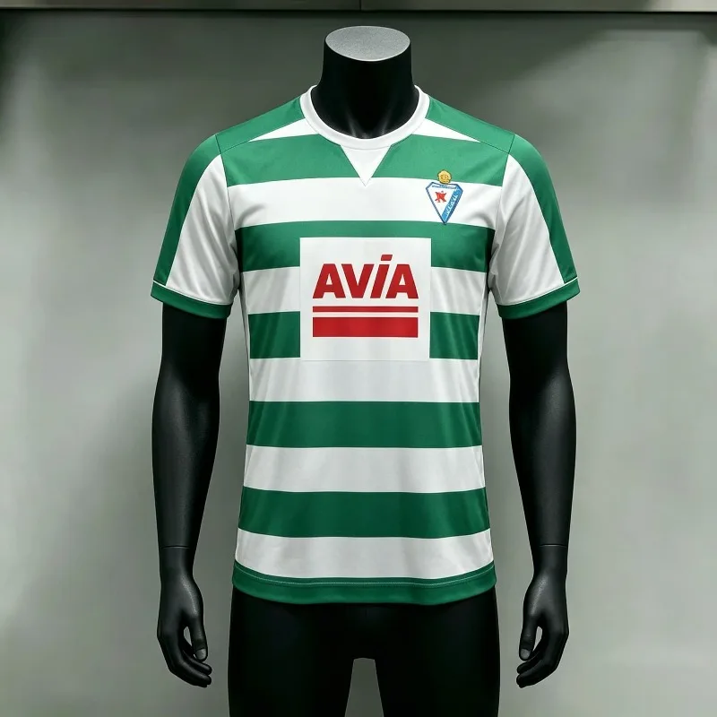 Maillot de football classique Eibar 17-18, Domicile/Extérieur/Troisième Tenue, Séchage Rapide, Uniforme de Football Adulte pour Match, Entraînement et Supporters