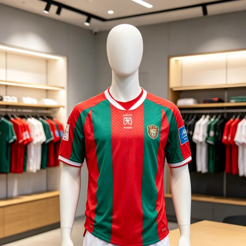 Maillot de football respirant à séchage rapide pour hommes, garçons, enfants et adultes, domicile/extérieur, Portugal, M-Maritimo, idéal comme cadeau