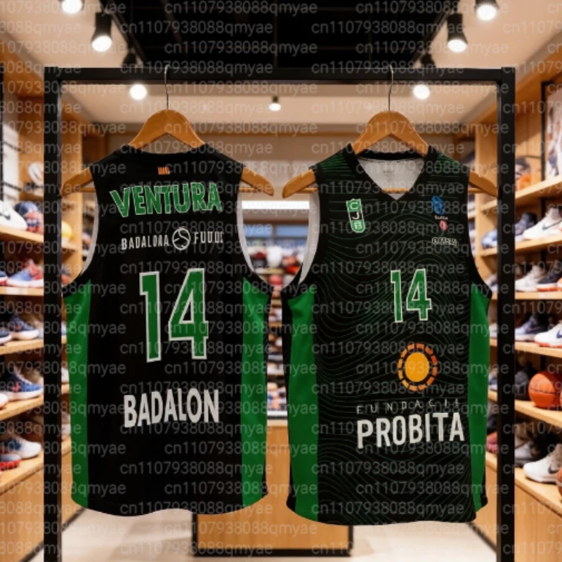 Maillot de basket ACB Espagne 2026 pour parents et enfants, imprimé 3D, séchage rapide, respirant, domicile et extérieur