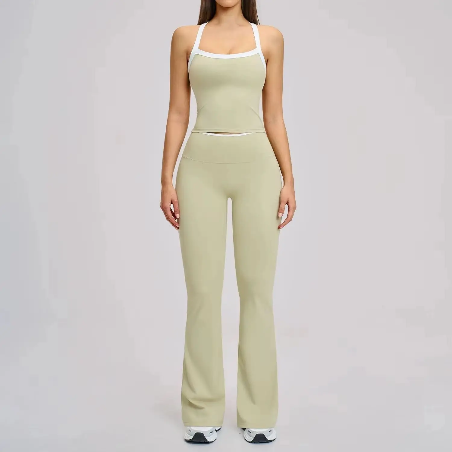 Ensemble de yoga pour femme, survêtement 2 pièces, tenue de sport, pilates, fitness, vêtements de gym, vêtements de sport push-up, soutien-gorge de sport, leggings