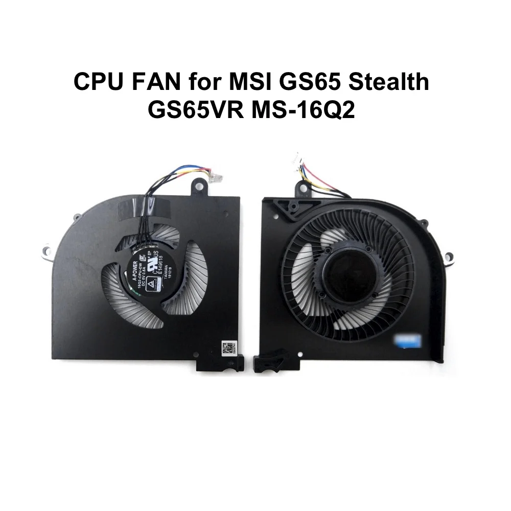 Refroidisseur de processeur pour MSI GS65 furtif GS65VR MS-16Q2 8SE 8SF 8SG mince 8RF 8RE série ventilateur frais pour processeur d