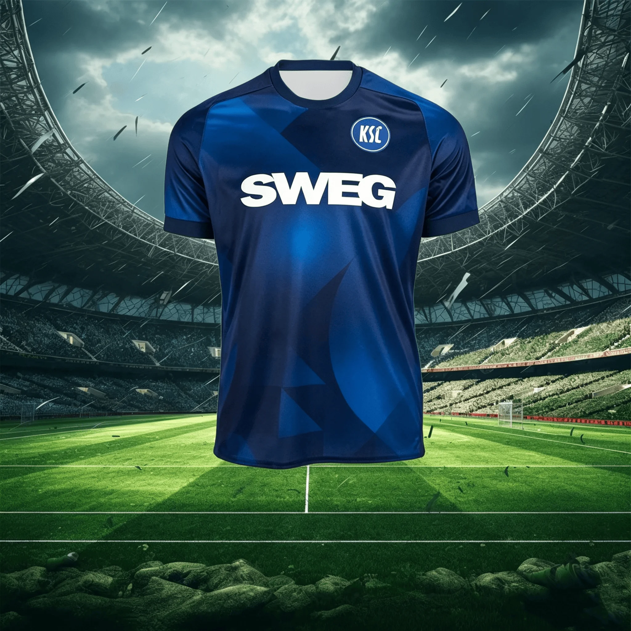 Maillot de football respirant pour hommes et garçons Allemagne 2026 – Maillot de sport domicile et extérieur Karlsruher S-SC-C à séchage rapide