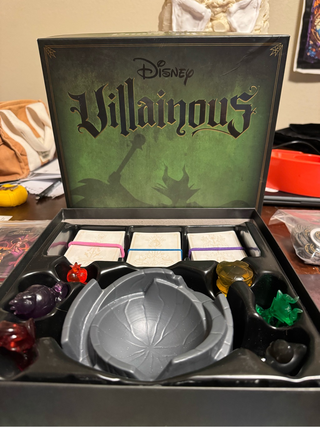 Disney Video Games & Consoles | Disney Villainous Board Game With Green Artwork And Multi-Colored Tokens | Color: Gray/Green | Size: Os