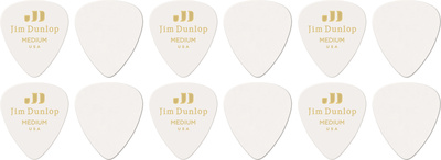 Dunlop Celluloid White Pick Medium