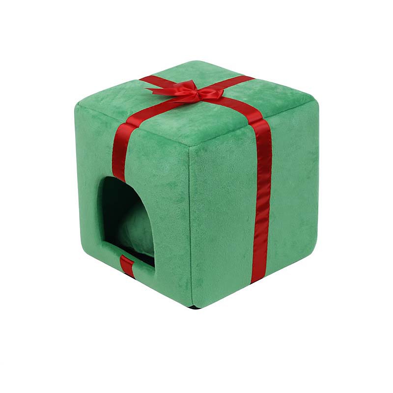 Christmas Tree cat litter Dog litter Autumn and Winter warm pet litter Gift box Cat house pet supplies Teddy pet bed
