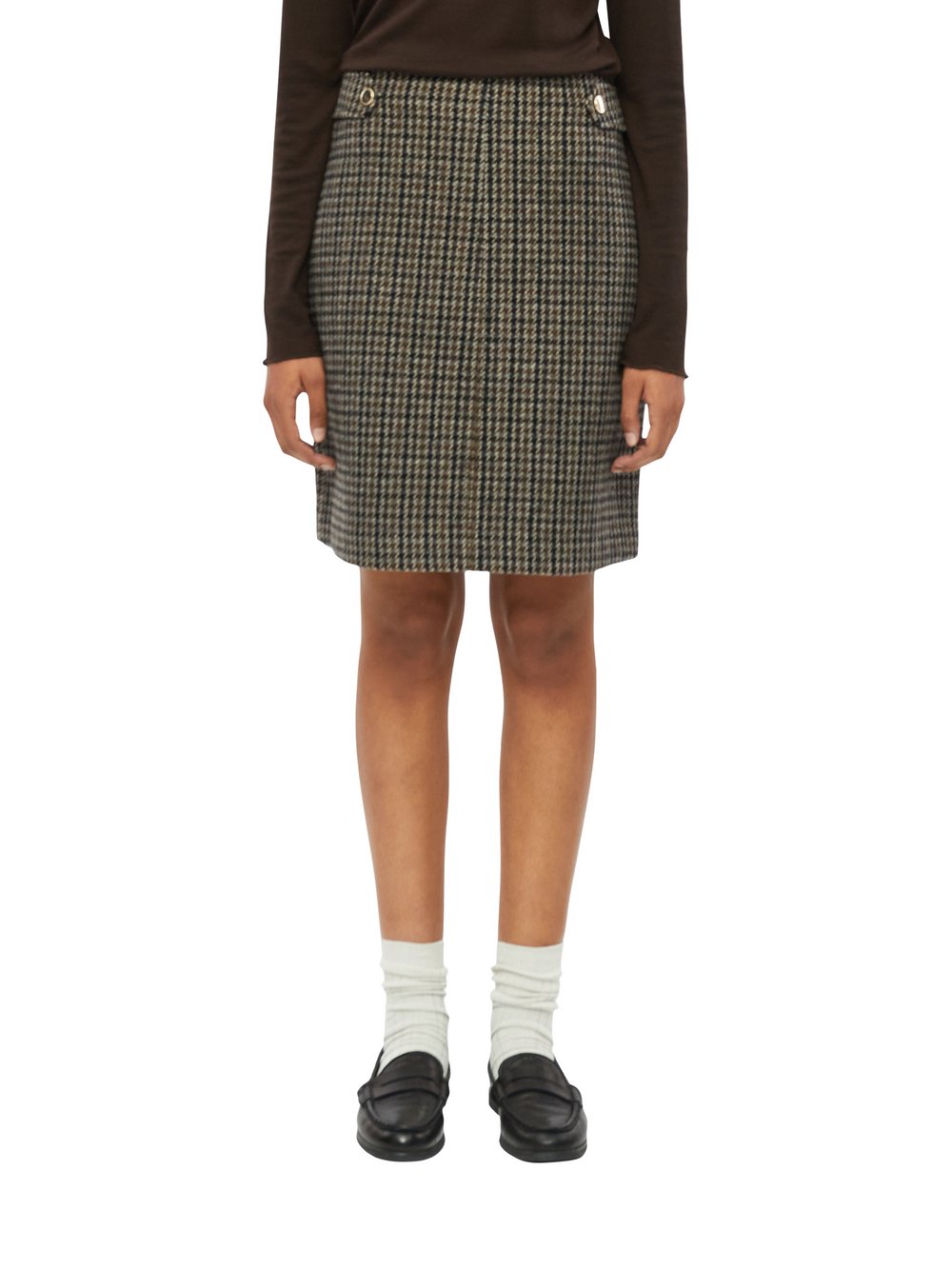 s.Oliver BLACK LABEL Rock mit Woll-Anteil Damen mehrfarbig, 44
