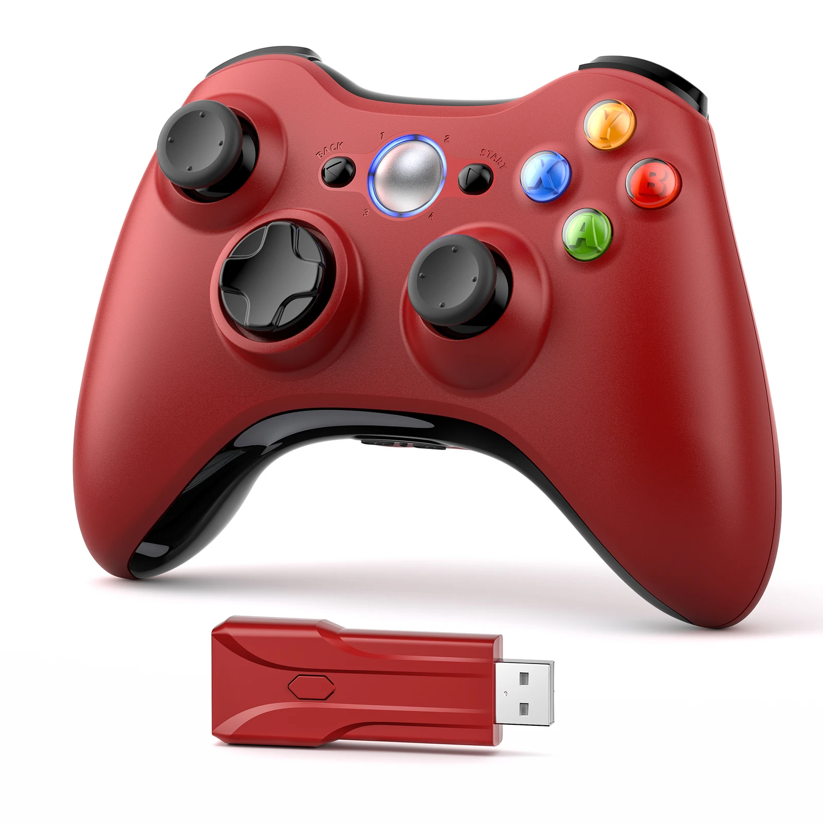 2.4g Wireless Gamepad Gaming Controller For Xbox 360/ Pc Video Game Consoles 3d Rocker Joystick Game Handle Accessories