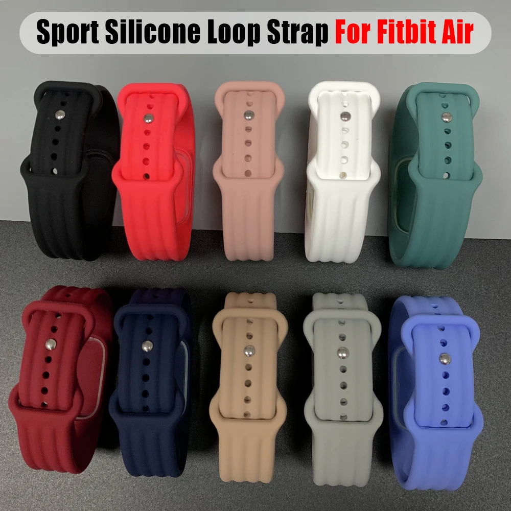 Silicone Wristband For Fitbit Air Fitness Tracker Sport Adjustable Bracelet Accessories For Google Fitbit Air Origina Loop Strap