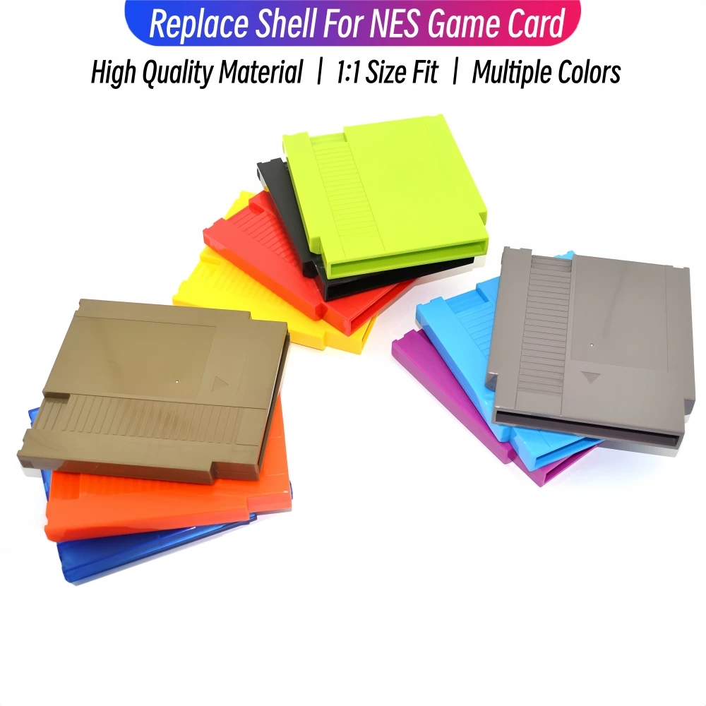 High Quality Multiple Colors Shell For NES Game Card Repair Replacement Case For 72 Pin Video Game Cartridge Cover Replace