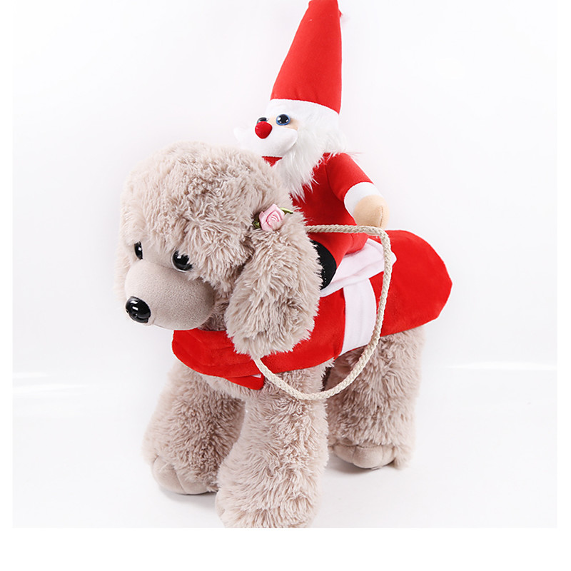 Dog Cat Vest Christmas Christmas Costume Character Christmas Santa Claus Halloween Christmas Winter Dog Clothes Puppy Clothes Dog Outfits Red Costume Large Dog for Girl and Boy Dog Cotton Fabric S M
