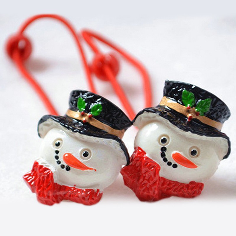 Cute Christmas Snowman Style Hair Ring for Pets Dogs