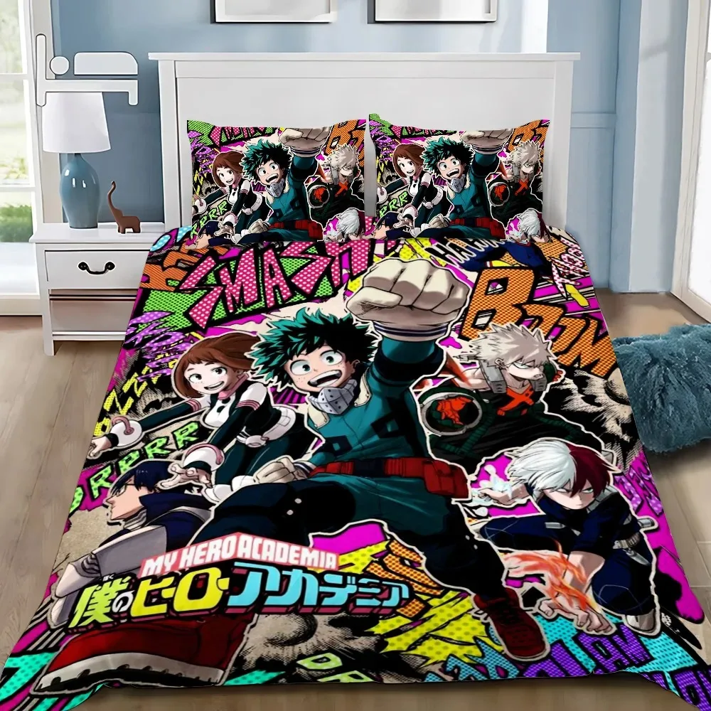 Japon Anime My Hero Academia ensembles de literie fournitures de lit exquises housse de couette ensemble de literie ensemble de literie cadeau d